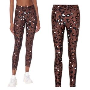 THE UPSIDE**LEOPARD MIDI TOBACCO LEGGINGS**XS $120